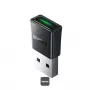 Baseus BA07 Mini Bluetooth-adapter voor pc, USB 5.3 draadloze Bluetooth-dongle-ontvanger - zwart