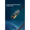 Ethernet-patchkabel Vention Cat.8 S/FTP 1 m zwart RJ-45 goud gecoat