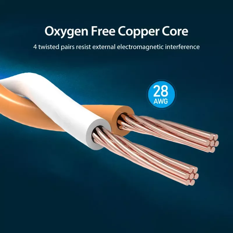 Ethernet-patchkabel Vention Cat.8 S/FTP 1 m zwart RJ-45 goud gecoat