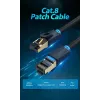 Ethernet-patchkabel Vention Cat.8 S/FTP 1 m zwart RJ-45 goud gecoat