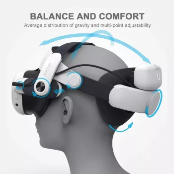 Hoofdband met accupack BOBOVR M3 Pro voor Oculus Quest 3