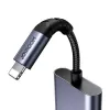 2-in-1 audioadapter Joyroom SY-L01 Lightning naar 3,5 mm + Lightning, zwart