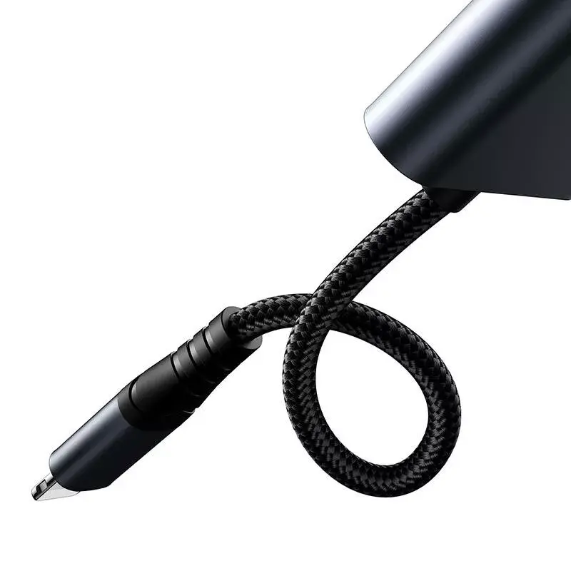 2-in-1 audioadapter Joyroom SY-L01 Lightning naar 3,5 mm + Lightning, zwart
