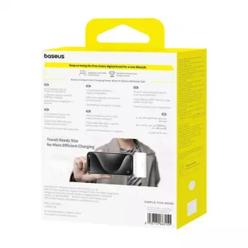 Powerbank OS-Baseus Compact IP 5000mAh 20W (wit)