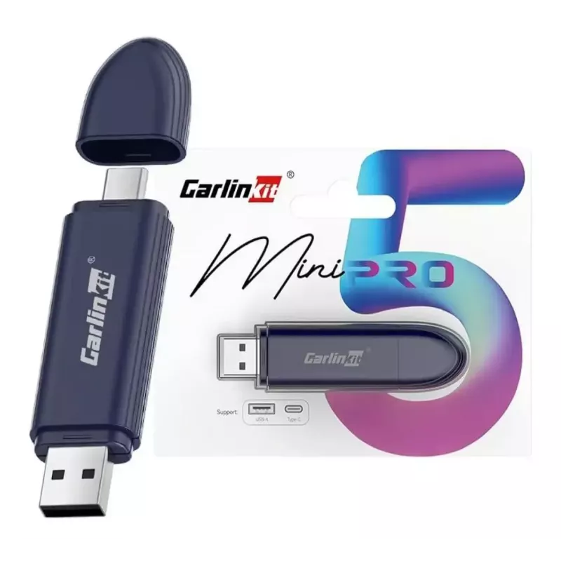 Carlinkit Auto-Media-ontvanger MINI PRO — zwart, 81,3×21×10,5 mm