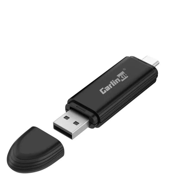 Carlinkit Auto-Media-ontvanger MINI PRO — zwart, 81,3×21×10,5 mm