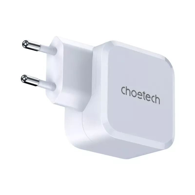CHOETECH PD8007 GaN USB-C-oplader 45 W, PD3.0, QC3.0, PPS, EU, wit