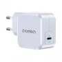 CHOETECH PD8007 GaN USB-C-oplader 45 W, PD3.0, QC3.0, PPS, EU, wit