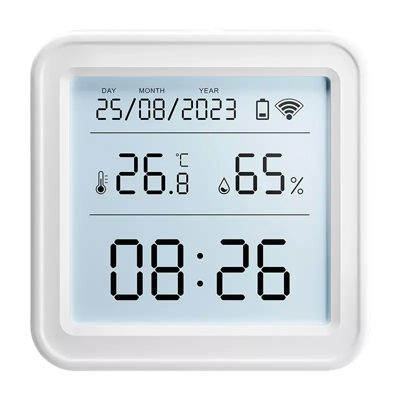 Temperatuur- en vochtigheidssensor Gosund ST17 Zigbee met lcd-display