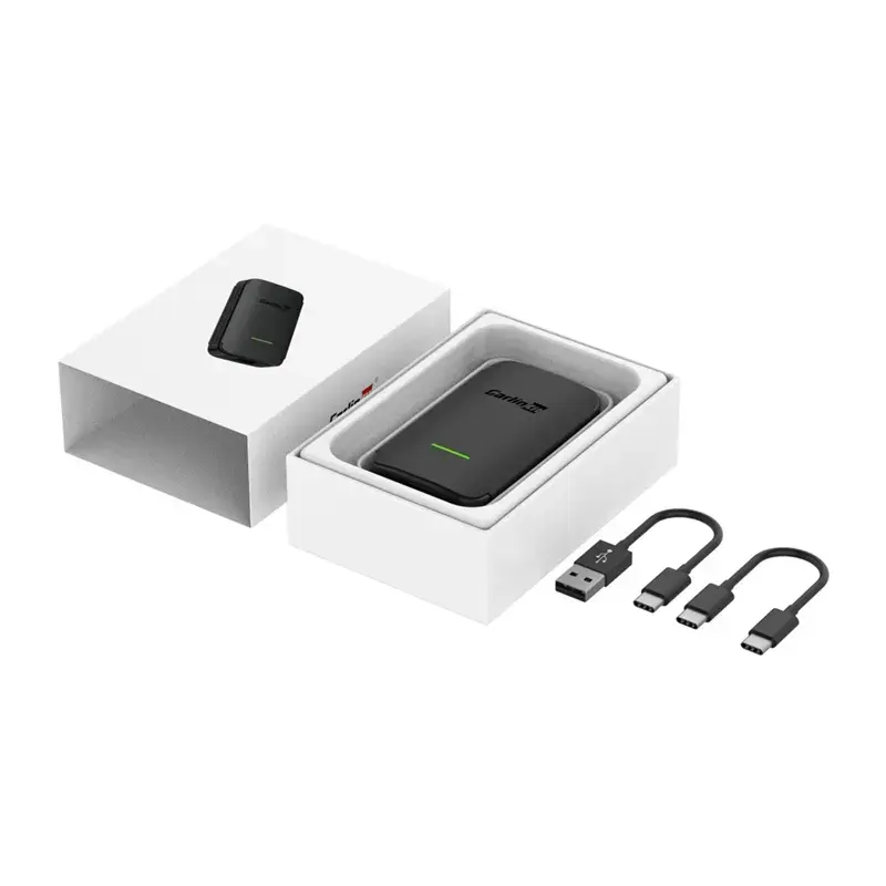 Draadloze adapter Carlinkit CPC200-A2A voor Android Auto — 5 GHz/2,4 GHz wlan, Bluetooth 5.2, USB-C, 5V 1A