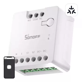 Slimme wlan-schakelaar Sonoff MINI-D AC/DC 12–48V potentialvrij contact