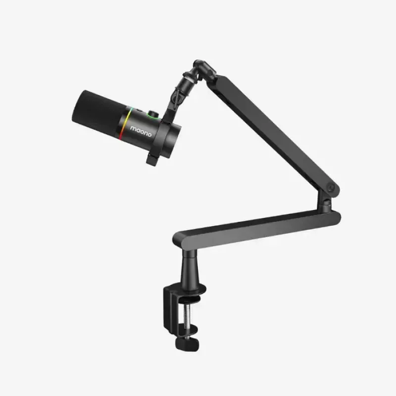 MAONO PD200X dynamische microfoon, RGB-verlichting, metaal, zwart