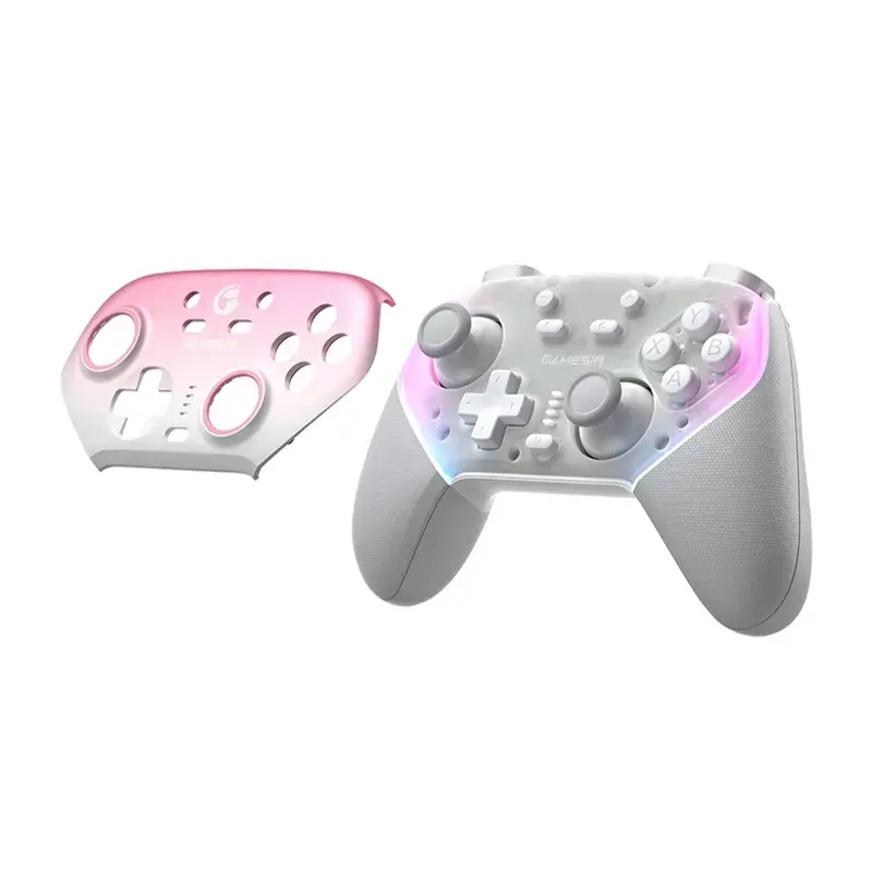Draadloze controller GameSir SuperNova T4n Pro roze — Bluetooth, ergonomisch handheld-ontwerp