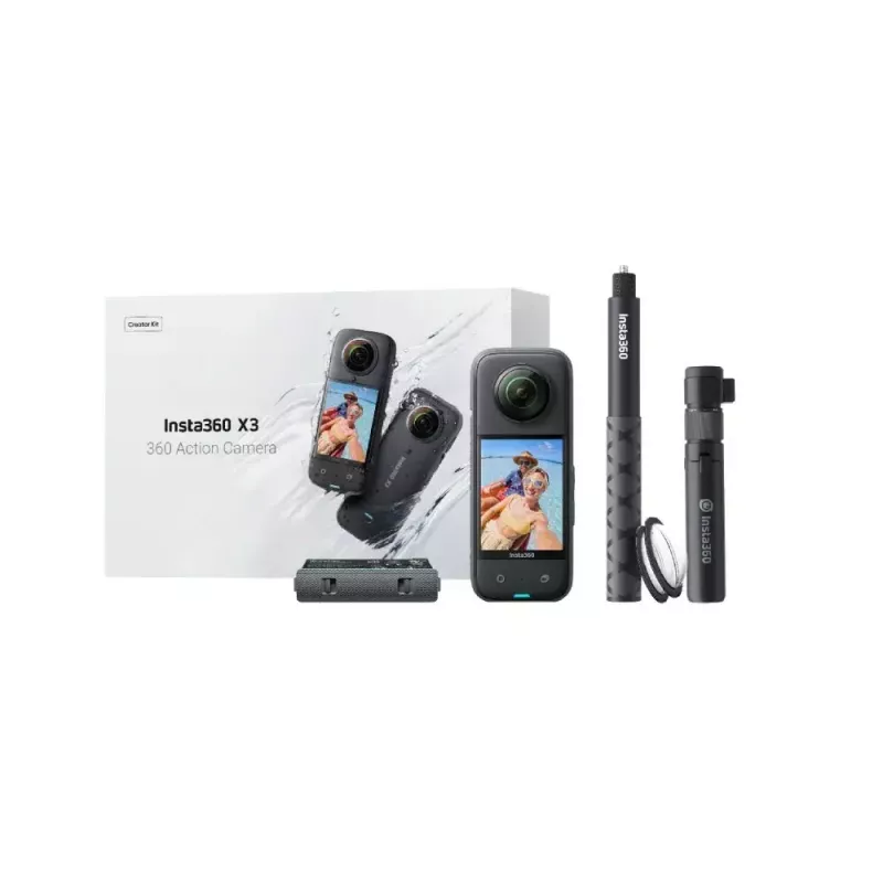 360 camera Insta360 X3 waterdicht 5.7K - Insta360 X3 5.7K 360° waterdichte actioncamera