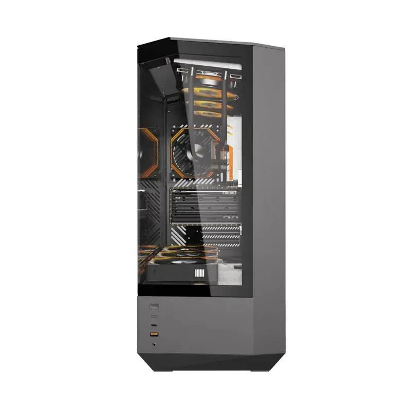 Computerbehuizing Darkflash DY460 ATX zwart
