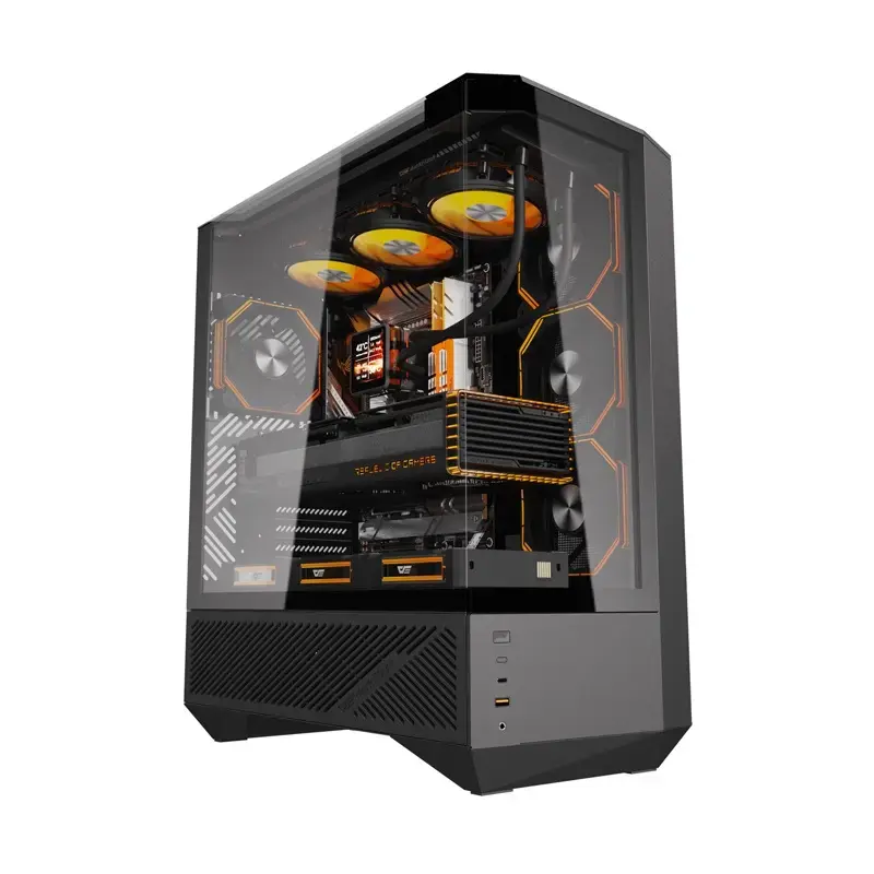 Computerbehuizing Darkflash DY460 ATX zwart