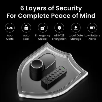 Smart Lock SwitchBot W5600000 met externe toegang en beveiligingsfuncties