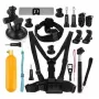 Accessoireset Puluz PKT18 voor actioncamera's – 20-delige kit compatibel met Osmo Action 5, Pro, Insta360 Ace Pro 2