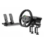 Moza Racing R5 bundel, stuurwiel + pedalen, PC, bedraad, zwart, aluminium, leer, staal, aluminium, leer