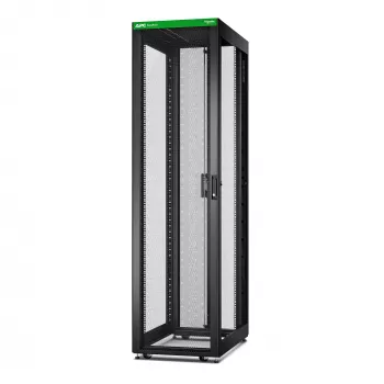 APC Easy Rack, 48U, zwart, met dak, wielen, voeten, 4 beugels en bodem, zonder zijwanden, 2258H x 600B x 1000T mm