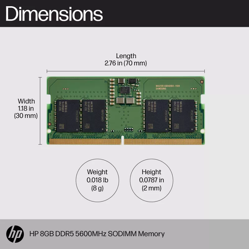 Geheugenmodule HP 83P90AA DDR5 8 GB 5600 MHz