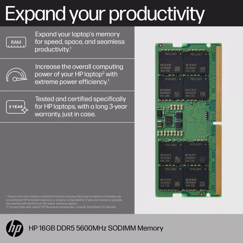 HP DDR5 - module - 16 GB - SO DIMM 262-PIN - 5600 MHz / PC5-44800