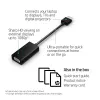 HP HDMI-naar-VGA-adapter, 0,045 m, HDMI, VGA (D-Sub), stekker, bus, zwart