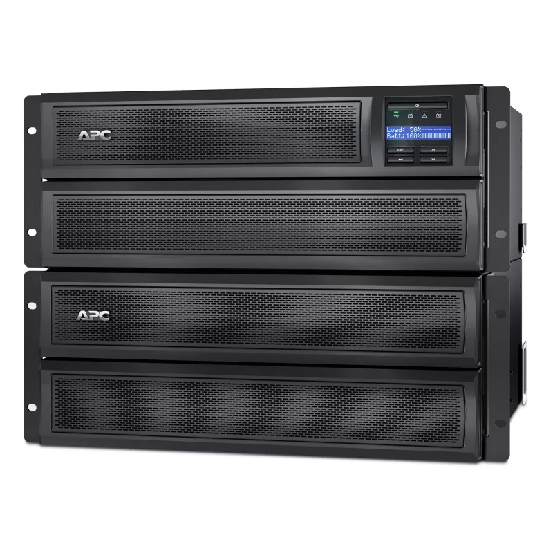 APC Smart-UPS X SMX3000HV - 3000VA, 8x C13 + 2x C19 uitgang, USB, uitbreidbare overbruggingstijd, korte bouwdiepte