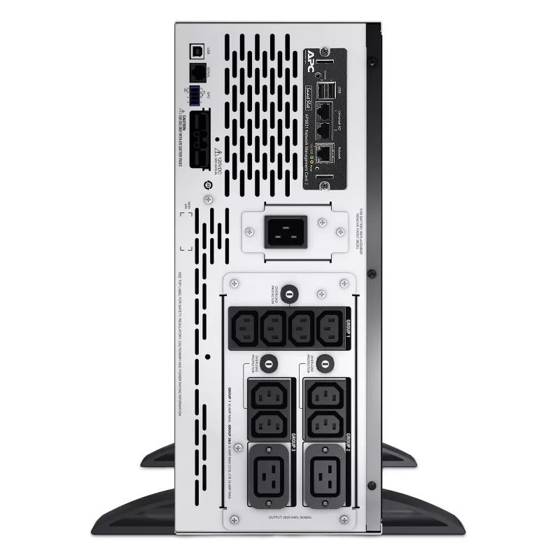 APC Smart-UPS X SMX3000HVNC - 3000VA, 8x C13 + 2x C19 stopcontact, USB, uitbreidbare looptijd, korte bouwdiepte, NMC