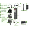 APC APDU9959EU3 stroomverdeleenheid (PDU) 24 AC-uitgangen 0U Zwart