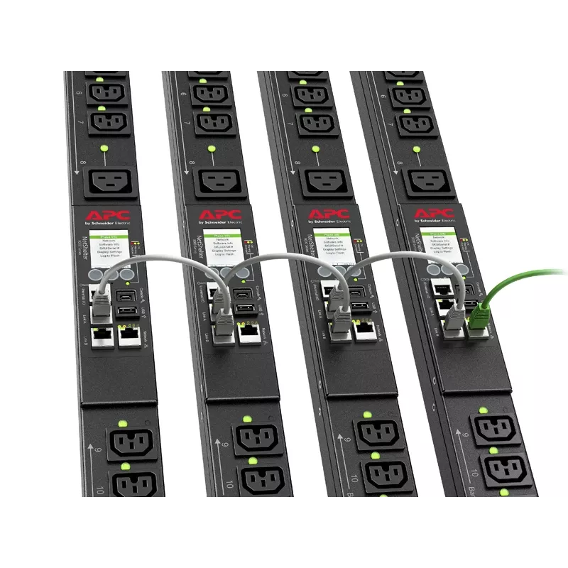 APC APDU9959EU3 stroomverdeleenheid (PDU) 24 AC-uitgangen 0U Zwart