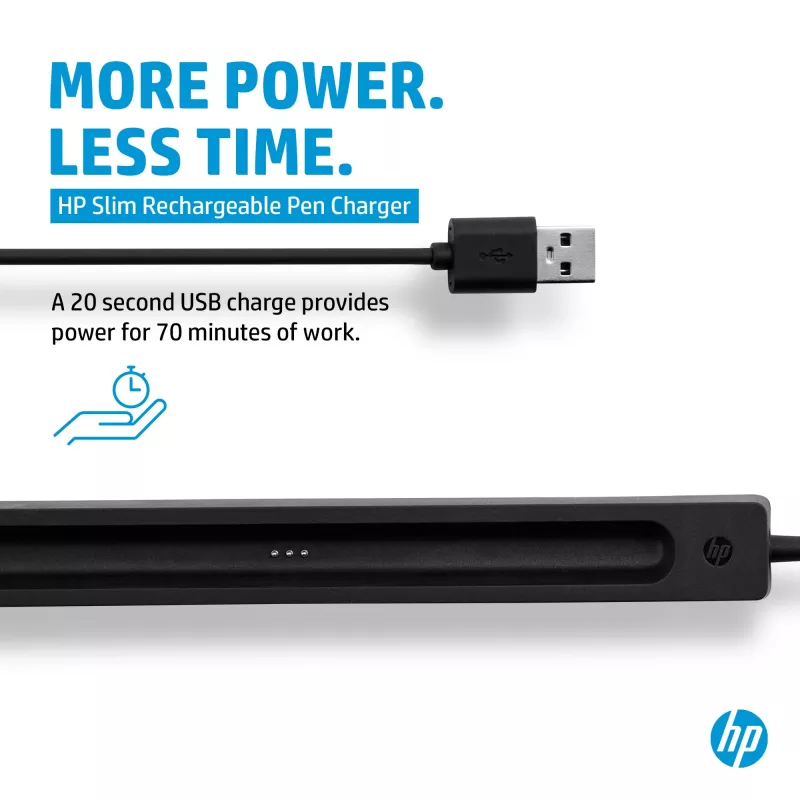 HP oplader voor oplaadbare Slim Pen (4X491AA), USB-A