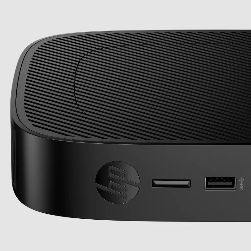 Thin client HP Pro t550, 2 GHz Intel Celeron J6412, 8 GB RAM, 32 GB eMMC, Intel UHD Graphics, IGEL OS, Wi-Fi 6, zwart