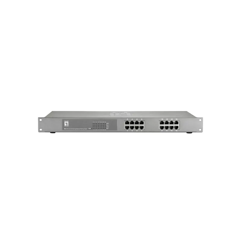 Unmanaged switch LevelOne FEP-1612 16-poorts Fast Ethernet PoE