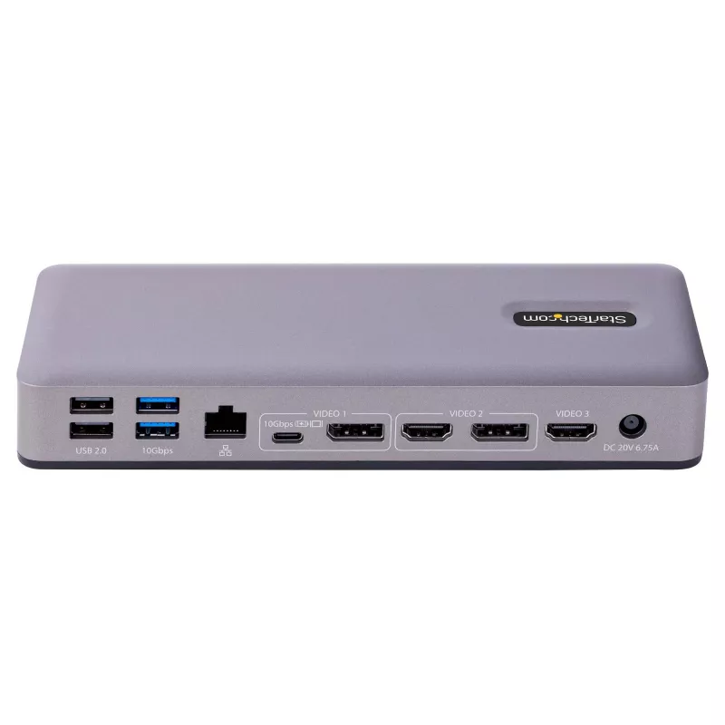 StarTech.com DK31C3MNCRUE laptop-dock/port-replicator bedraad USB 3.2 Gen 2 (3.1 Gen 2) Type-C