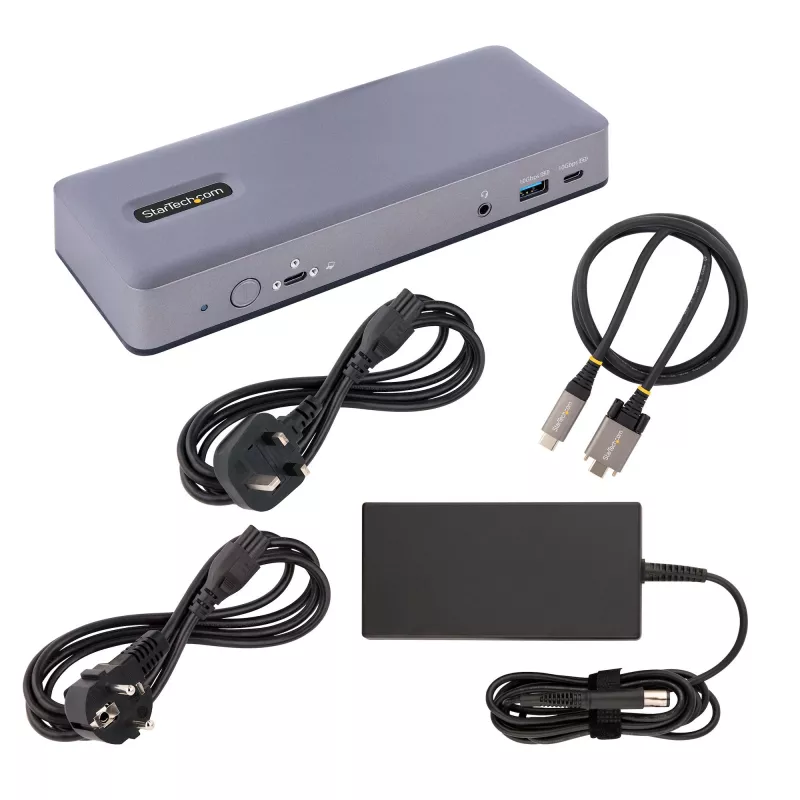 StarTech.com DK31C3MNCRUE laptop-dock/port-replicator bedraad USB 3.2 Gen 2 (3.1 Gen 2) Type-C