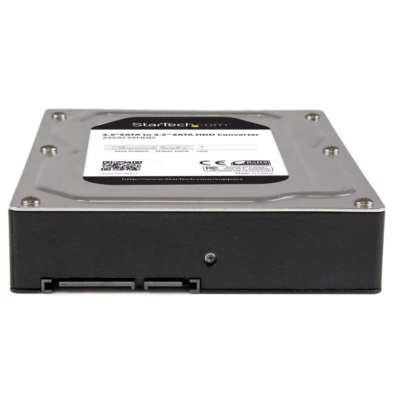 StarTech.com 2,5 inch naar 3,5 inch SATA aluminium behuizing voor harde schijf met SSD-/HDD-hoogte tot 12,5 mm