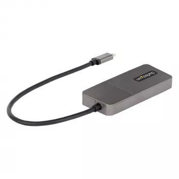 StarTech.com 3-poorts USB-C MST-hub – USB Type-C naar 3x HDMI multi-monitor-adapter voor laptop – triple HDMI tot 4K 60Hz met DP 1.4 Alt Mode & DSC – HDR – 30 cm kabel – alleen Windows