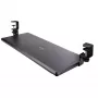 StarTech.com toetsenbordlade onder tafel, vastklembare ergonomische toetsenbordhouder, tot 12 kg, uitschuifbare toetsenbord- en muislade met C-klemmen, in hoogte verstelbare toetsenbordlade (100/120/140 mm)