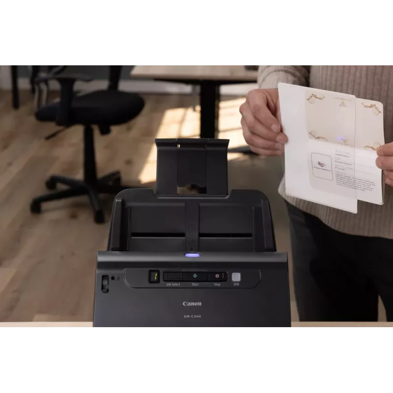 Canon imageFORMULA DR-C240 duplex desktop-documentscanner, 216 x 3000 mm, 600 x 600 DPI, 24 bit, 24 bit, 45 ppm, 30 ppm