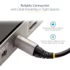 StarTech.com 1 m USB-C-kabel met topschroefvergrendeling 10 Gbit/s – USB 3.1/3.2 Gen 2 Type-C-kabel – 100 W (5 A) Power Delivery-opladen, DP-alt-modus – enkele schroefvergrendeling, USB-C-kabel voor laden/synchroniseren