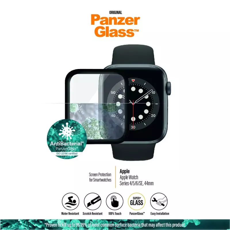 PanzerGlass ® Apple Watch Series 4 | 5 | 6 | SE 44mm | displayschermglas