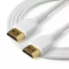 StarTech.com 3ft (1m) slanke HDMI 2.0-kabel, flexibele premium-gecertificeerde HDMI-kabel met Ethernet, UHD 4K 60Hz HDR10, robuust aramidgeweven ontwerp met TPE-mantel, wit