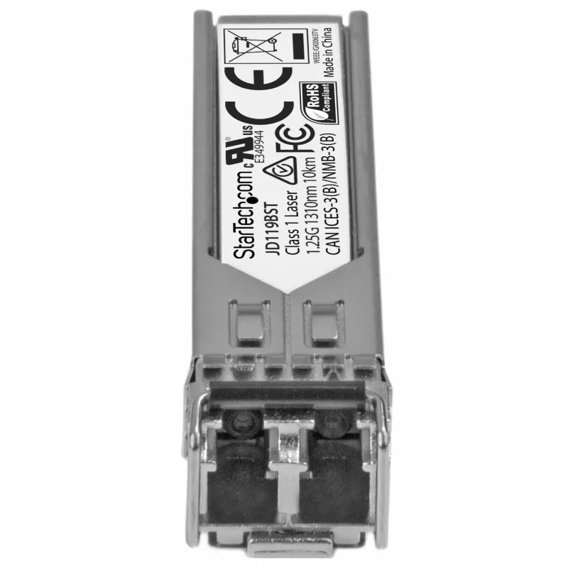 StarTech.com HP JD119B compatibele SFP-transceivermodule - 1000BASE-LX~HPE JD119B compatibele SFP-module - 1000BASE-LX - 1GbE singlemode glasvezeltransceiver - 1GE Gigabit Ethernet SFP - LC 10km - 1310nm - DDM HPE 5900, 12500, 5500