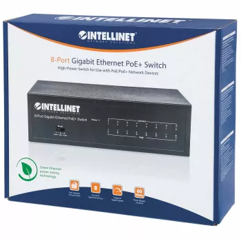 Managed switch Intellinet 8-poorts Gigabit Ethernet PoE+