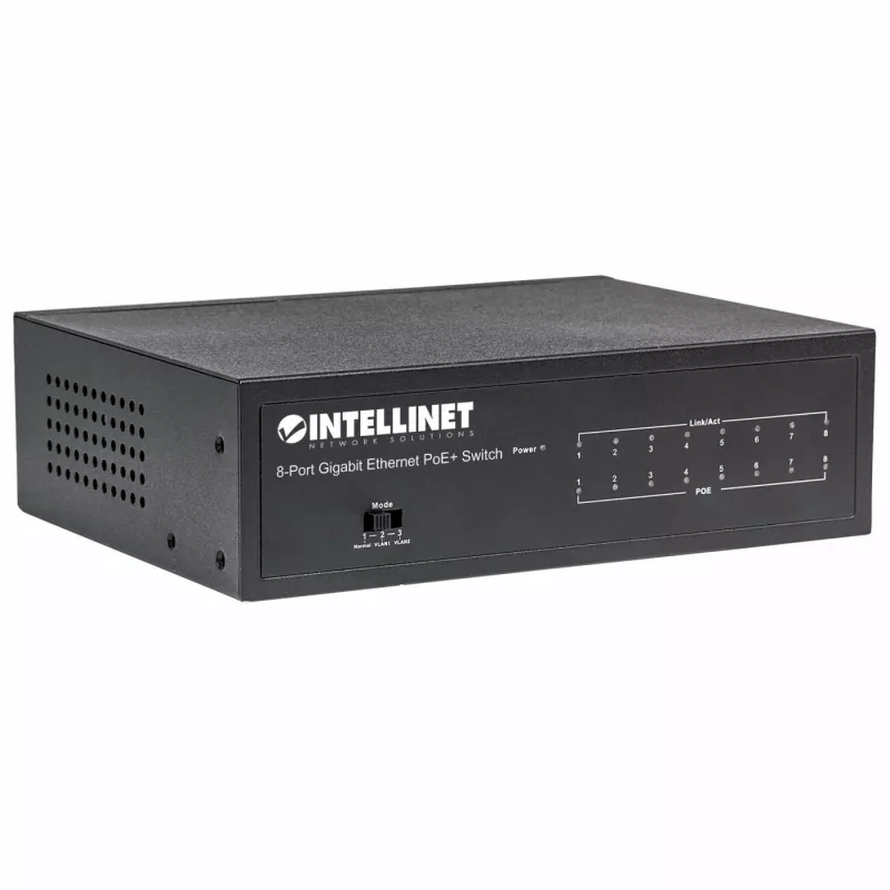 Managed switch Intellinet 8-poorts Gigabit Ethernet PoE+
