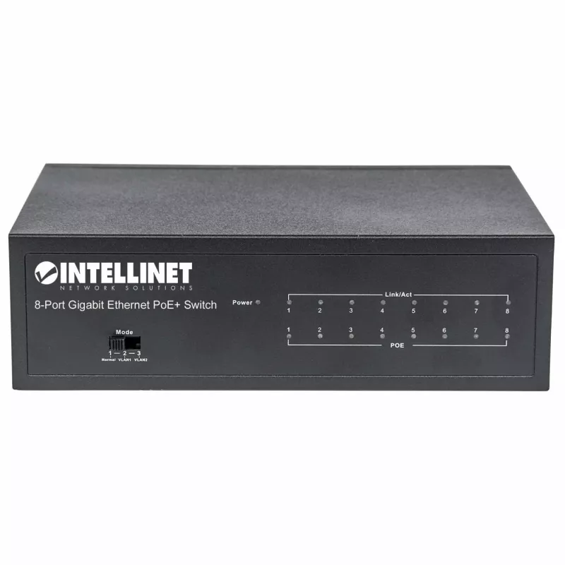 Managed switch Intellinet 8-poorts Gigabit Ethernet PoE+