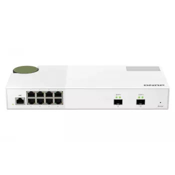 QNAP QSW-M2108-2S netwerkswitch managed L2 2.5G Ethernet (100/1000/2500) grijs