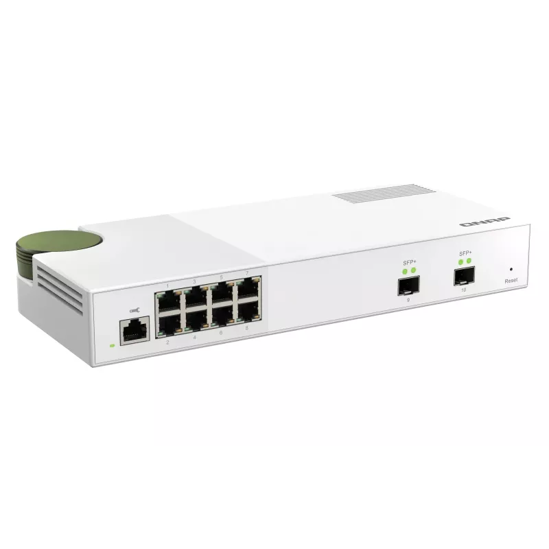 QNAP QSW-M2108-2S netwerkswitch managed L2 2.5G Ethernet (100/1000/2500) grijs