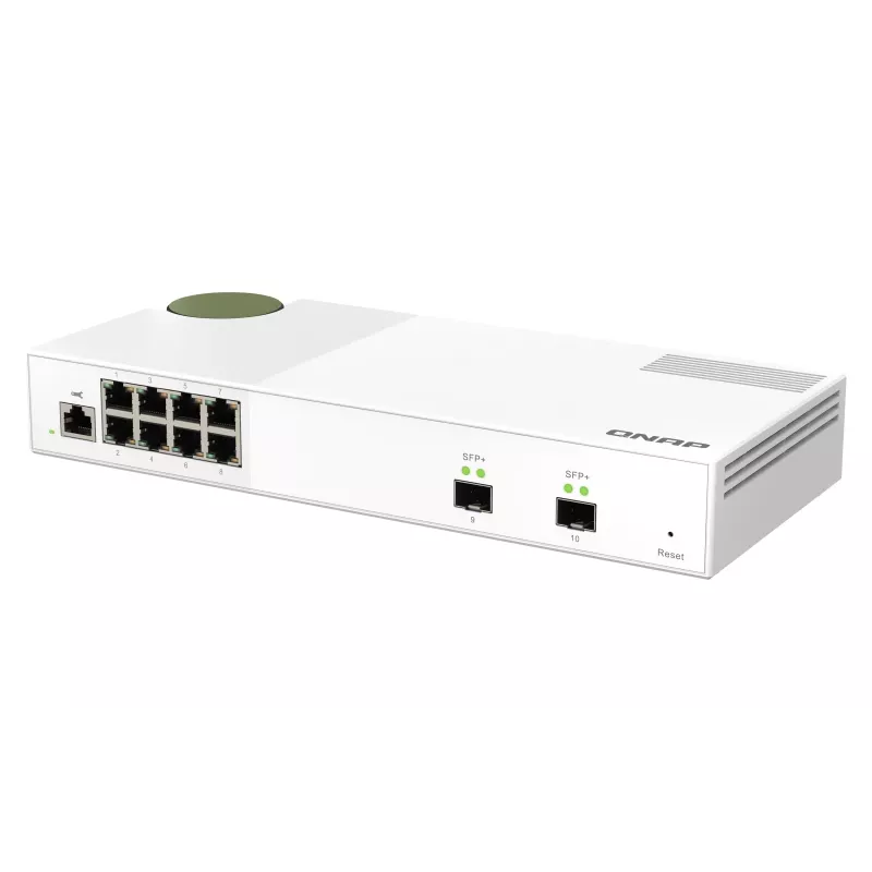 QNAP QSW-M2108-2S netwerkswitch managed L2 2.5G Ethernet (100/1000/2500) grijs